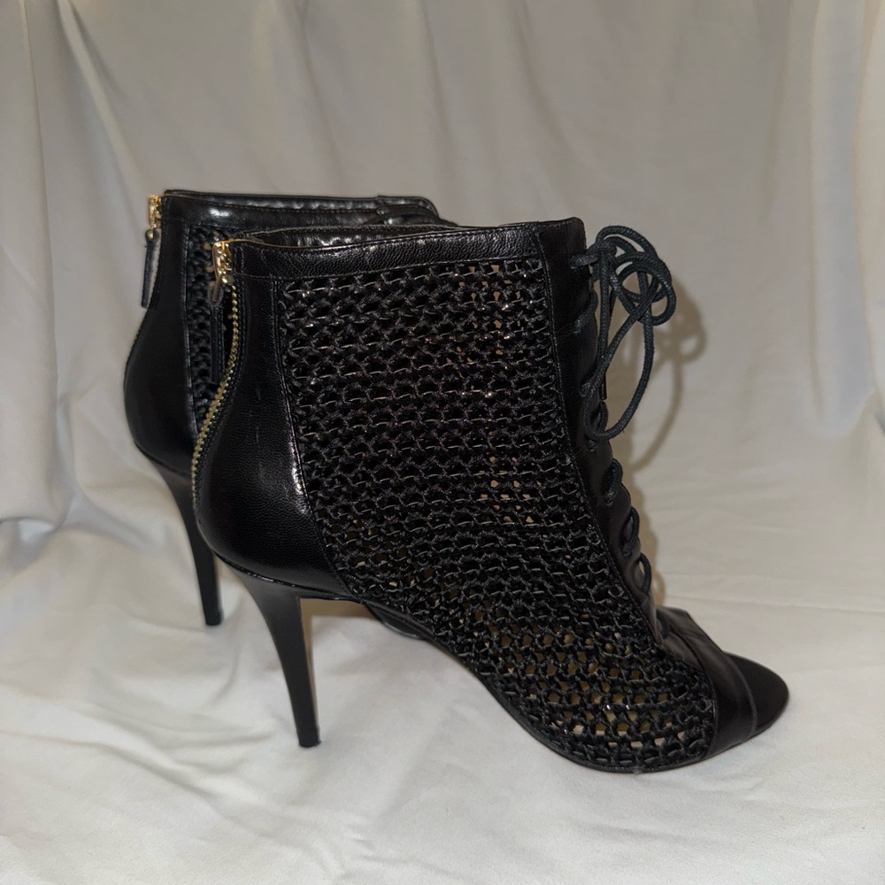 Cathy Jean Black Heeled Boots